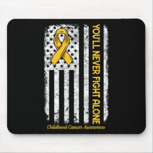 Mousepad Você nunca enfrentará sozinho Cancer de infância A