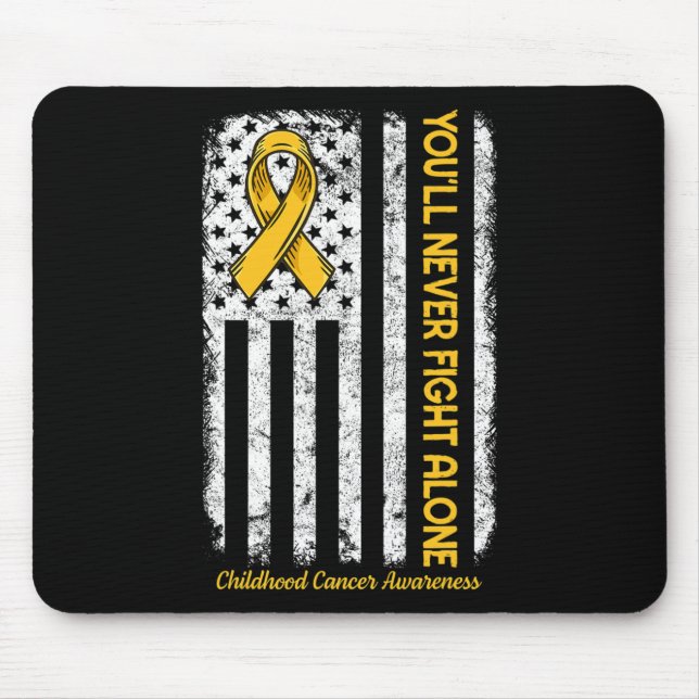 Mousepad Você nunca enfrentará sozinho Cancer de infância A (Frente)