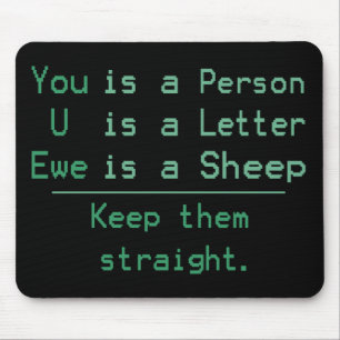 MOUSEPAD VOCÊ OVELHA DE U