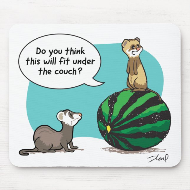Mousepad Você pensa este caberá sob o sofá? (Frente)