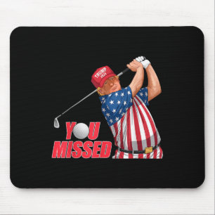 Mousepad Você Perdeu O Chapéu Vermelho De Golfe Engraçado.
