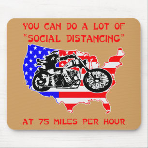 Mousepad Você Pode Fazer Muita Distância Social A 75mph