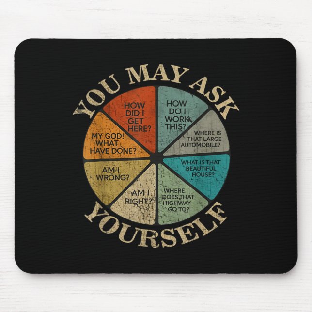 Mousepad Você Pode Perguntar a Si Mesmo Vintage (Frente)