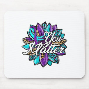 Mousepad Você Prevenção ao Suicídio do Semicolon Leopardo S