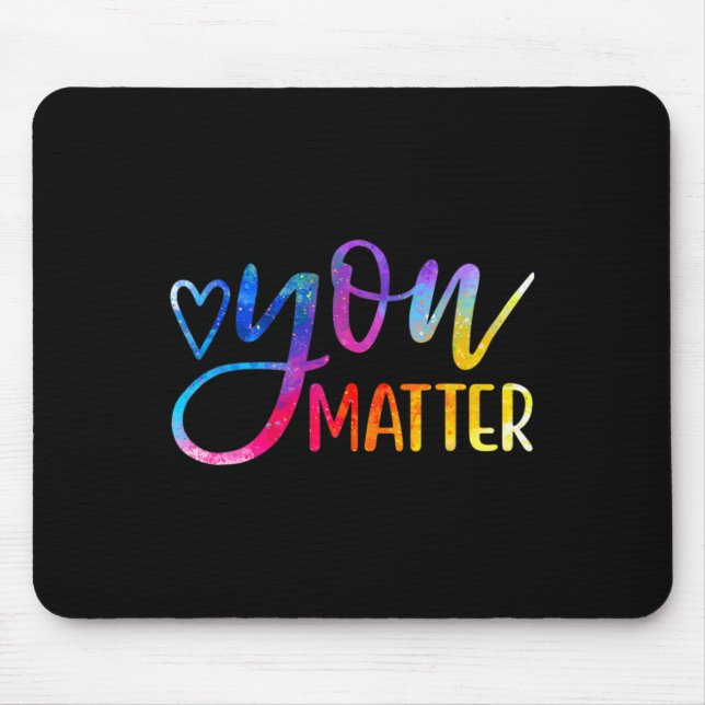 Mousepad Você Problema - Saúde Mental Conscientização Inspi (Frente)