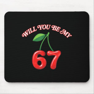 Mousepad Você Será Meu 6 7 Seis Sete Meme Engraçado Cereja