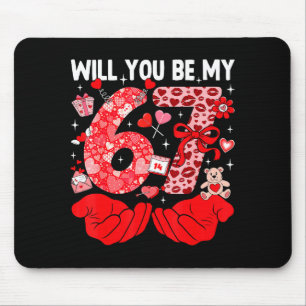 Mousepad Você Será Meu Seis Sete Meme Divertido 6 7 no Dia