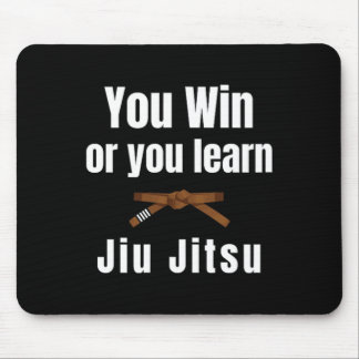 Mousepad Você Vence Ou Você Aprende Jiujitsu Judô Caratê Bo