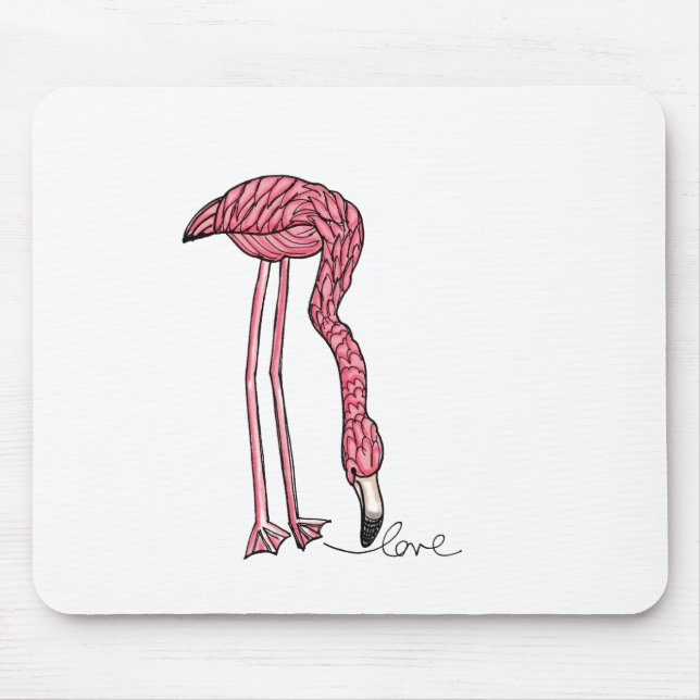 Mousepad vol25- flamingo love (Frente)