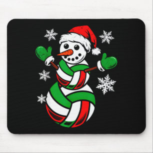 Mousepad Volei Bola Papai Noel Chapéu Boneco de Neve Natal