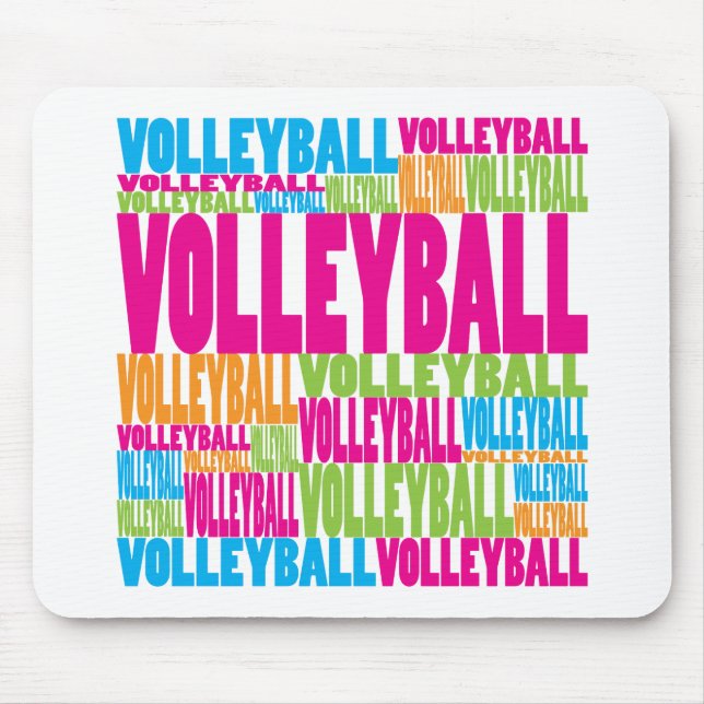 Mousepad Voleibol colorido (Frente)