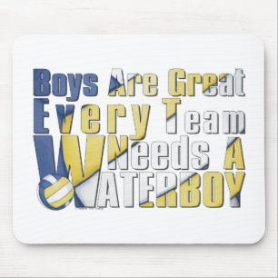 Mousepad Voleibol de Waterboy no azul e no amarelo