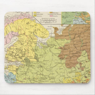 Mousepad Volkerkarte von Russland - Mapa da Rússia