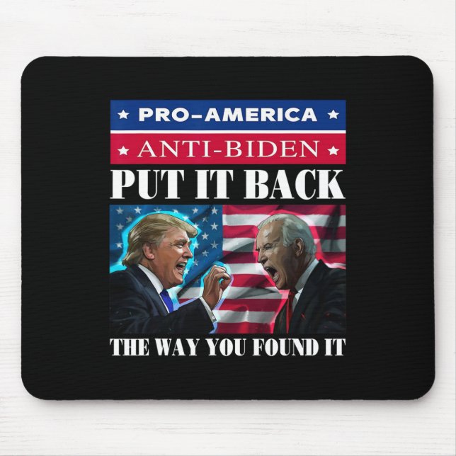 Mousepad Volta A Encontrá-Lo Pro Trump &amp; Anti (Frente)