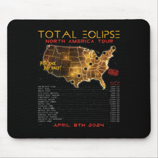 Mousepad Volta) Total Solar Eclipse 2024 Tour na América do