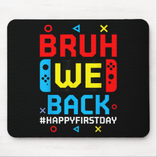 Mousepad Voltamos às Aulas Feliz Primeiro Dia Video Game