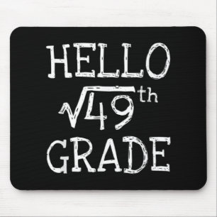 Mousepad Voltar À Raiz Quadrada Da 7 Da Escola De 49 Matemá