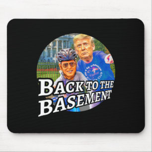 Mousepad Voltar ao Porão Biden Trump Bicicleta Patriota R