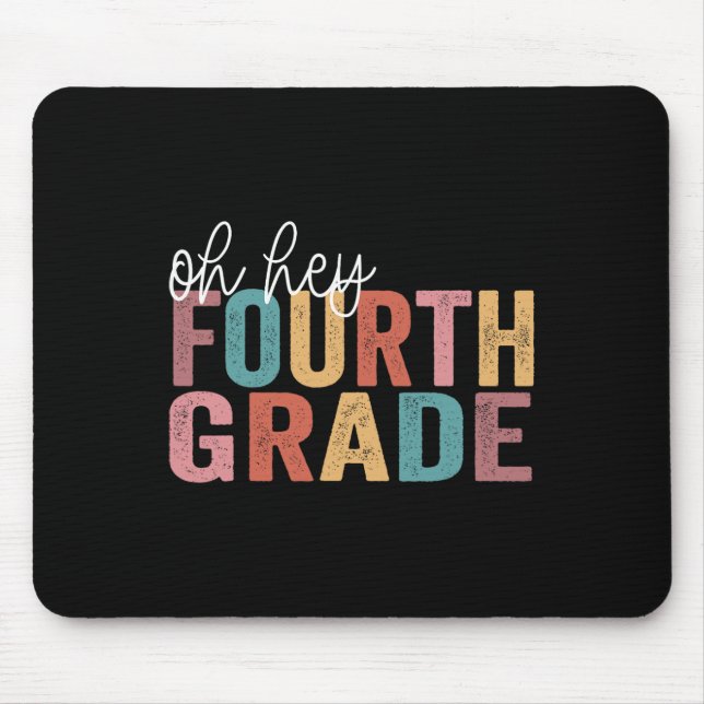 Mousepad Voltar às Aulas Estudantes Professor Oh Hey 4º Qua (Frente)