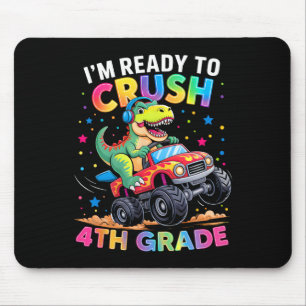 Mousepad Voltar às Aulas Meninos Dinossauro Estou Pronto pa
