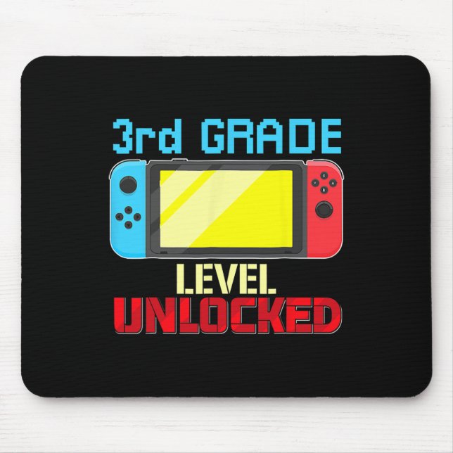 Mousepad Voltar às Video Games da Escola Nível 3ª Série Des (Frente)