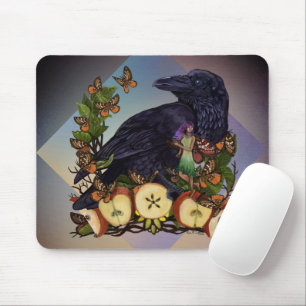 Mousepad Voos de Fantasy Raven Faery Art
