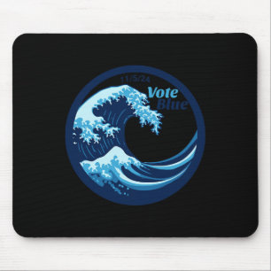 Mousepad Votar Democratas da Onda Azul Kamala Harris Eleiçã