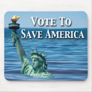 Mousepad Votar para Salvar a América nesta Eleição