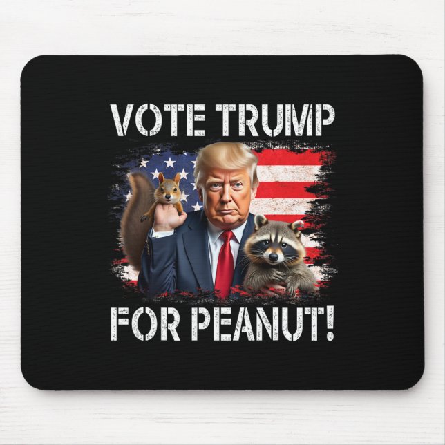 Mousepad Votar Trump No Peanut O Esquilo 2 (Frente)