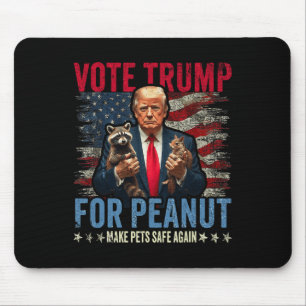 Mousepad Votar Trump Para O Peanut O Esquilo Torna Os Anima