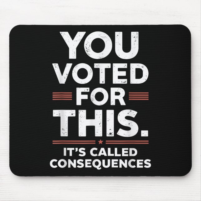 Mousepad Votaram A Favor Disso As Suas Chamadas Consequênci (Frente)