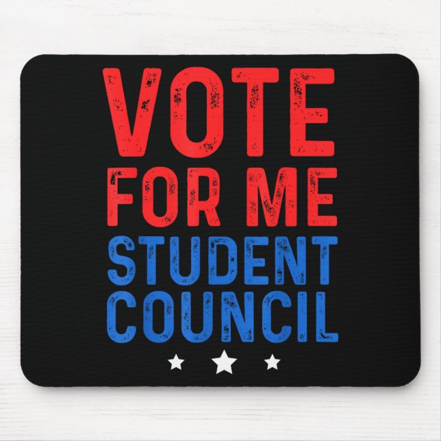 Mousepad Vote For Me Student Council  (Frente)