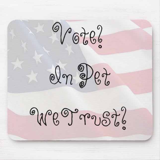 Mousepad Vote Pet We Trust (Frente)