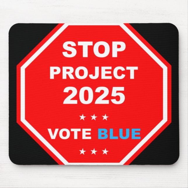 Mousepad Vote Save Democracy Stop Project 2025 (Frente)