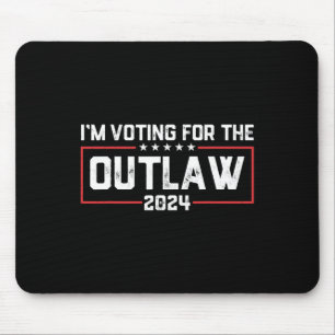Mousepad Voto a favor do Outlaw 2024 Election Maga Trump