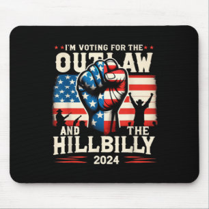 Mousepad Voto A Favor Do Outlaw E Do Hillbilly 2024 Us