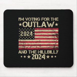 Mousepad Voto A Favor Do Outlaw E Do Hillbilly Electi