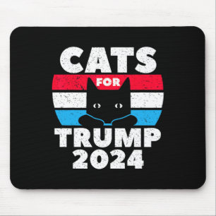 Mousepad Voto Gatos para Debate Eleitoral de Trump 2024
