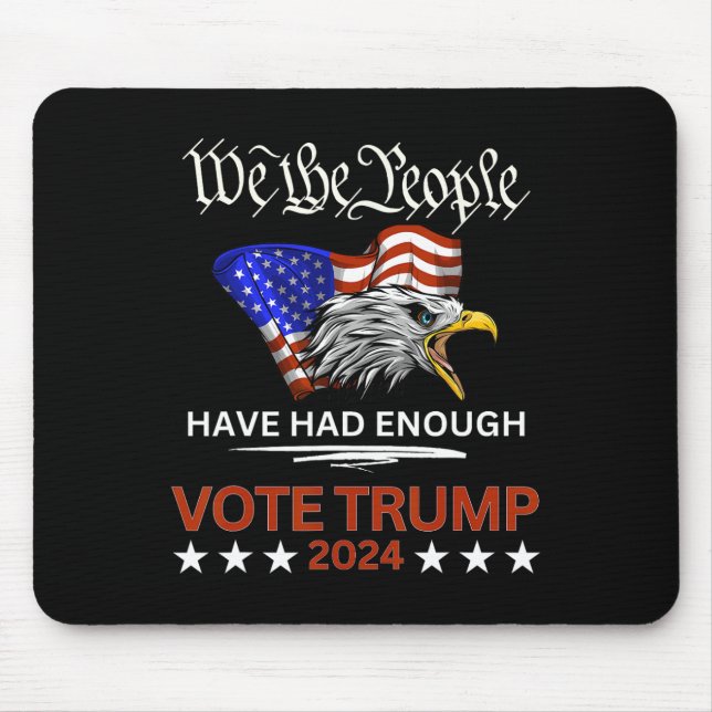 Mousepad Voto Republicano Trump 2024 Que As Pessoas Tinham (Frente)