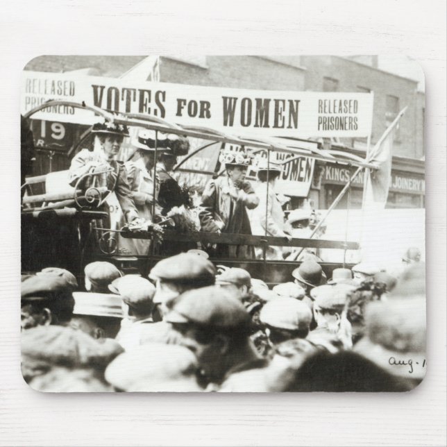 Mousepad Votos para mulheres, em agosto de 1908 (Frente)