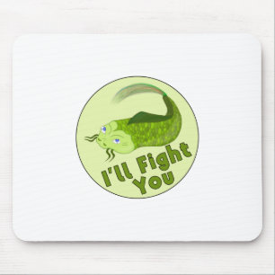 Mousepad Vou Lutá-Lo Pescar Engraçado