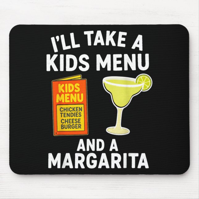 Mousepad Vou Pegar Um Menu Infantil E Uma Margarida Mãe Div (Frente)