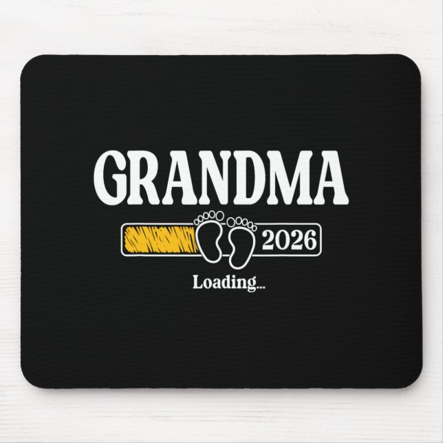 Mousepad Vovó 2026 Carregando Vovó Est. 2026, Nova Vovó (Frente)