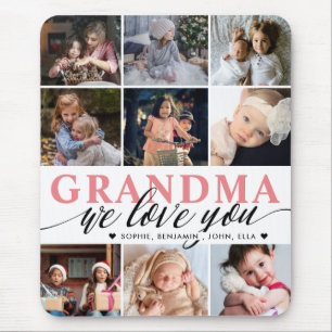 Mousepad Vovó, Amo-Te A Colagem Fotográfica