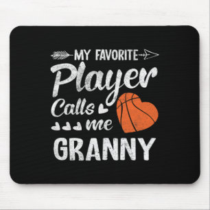 Mousepad Vovó Basquete Meu Jogador Favorito Me Chama De Vov