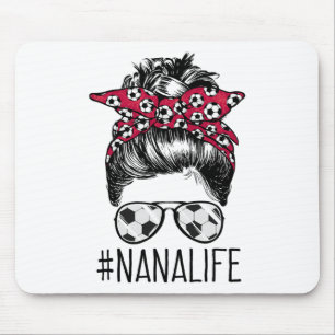 Mousepad Vovó da Vida de Futebol Avó Dia das Mães Coqueiro 