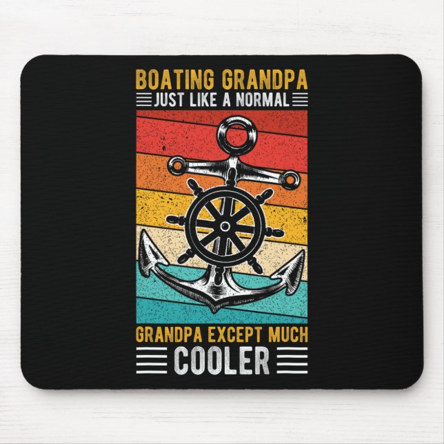 Mousepad Vovô de barco, exatamente como um vovô normal de b (Frente)