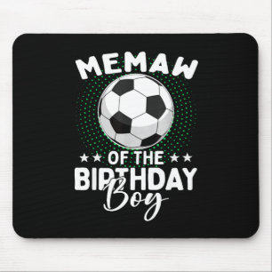 Mousepad Vovó do aniversariante jogador de futebol aniversá