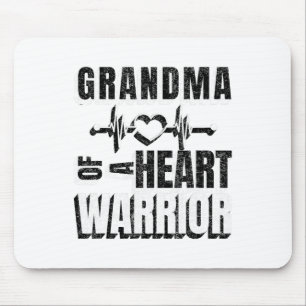 Mousepad Vovó do Dia Vermelho vista de um guerreiro cardíac