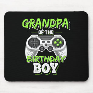 Mousepad Vovô Do Jogo De Vídeo De Jovem De Aniversário Bi